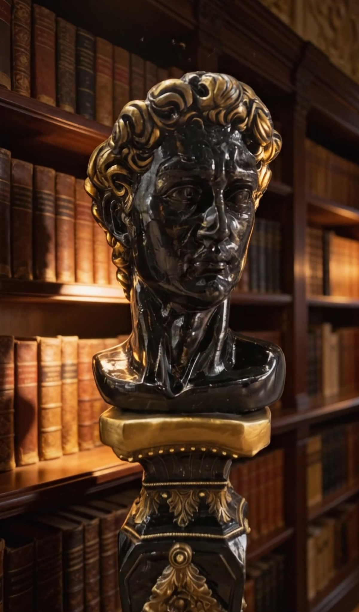 Imperium — negro con reflejos metálicos bronce y oro